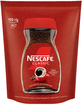 Кава Nescafe Classic 100г м'яка пачка - Фото 1 Кава Nescafe Classic 100г м'яка пачка - изображение 1