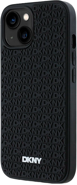 Панель DKNY 3D Rubber Repeat Pattern для Apple iPhone 15 Plus Black (3666339266844) - зображення 2