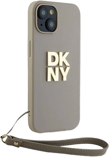 Панель DKNY Wrist Strap Stock Logo для Apple iPhone 14 Plus/15 Plus Beige (3666339264888) - зображення 4