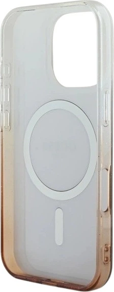 Etui Guess IML Glitter Gradient MagSafe do Apple iPhone 16 Pro Brown (GUHMP16LHGRCELW) - obraz 7