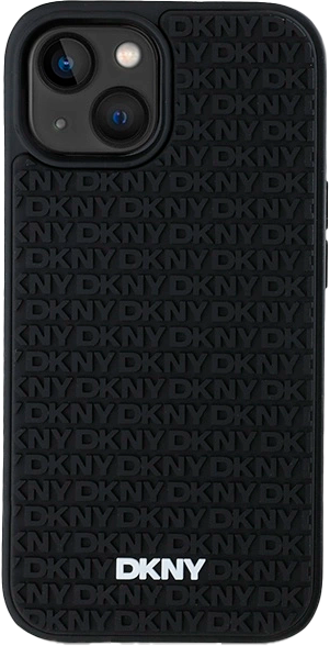Etui DKNY 3D Rubber Repeat Pattern do Apple iPhone 13/14/15 Black (3666339266837) - obraz 3