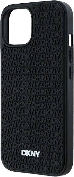 Etui DKNY 3D Rubber Repeat Pattern do Apple iPhone 13/14/15 Black (3666339266837) - obraz 6