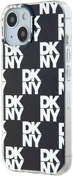 Etui DKNY IML Checkered Mono Pattern do Apple iPhone 13/14/15 Black (3666339268237) - obraz 2