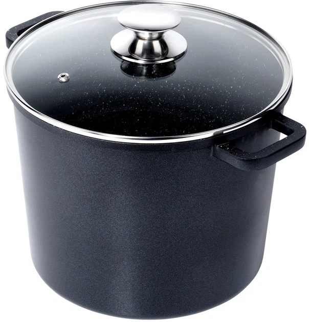 Каструля Orion Grande з кришкою чорна 7.6 л (8592381192211) - зображення 2