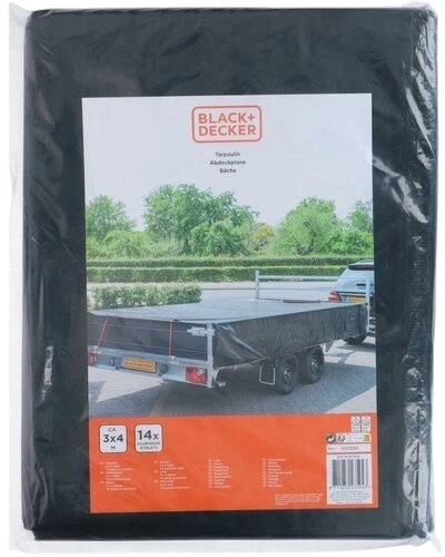 Тент для причепа Black+Decker водонепроникний 300 x 400 см (8711252235943) - зображення 3