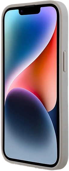 Etui DKNY Leather Mono Stripe & Metal Logo do Apple iPhone 13/14/15 Beige (3666339260538) - obraz 5