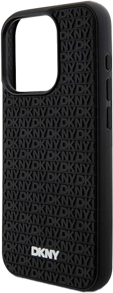 Панель DKNY 3D Rubber Repeat Pattern для Apple iPhone 15 Pro Max Black (3666339266868) - зображення 4