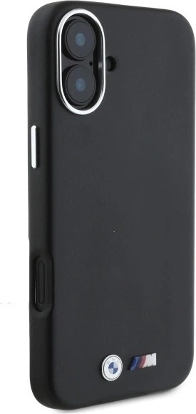 Панель BMW M Smooth Full Wrapped Metal MagSafe для Apple iPhone 16 Plus Black (BMHMP16M23PMWK) - зображення 4