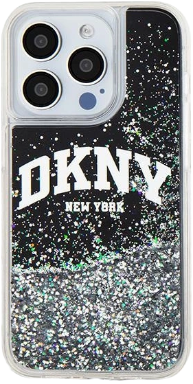 Etui DKNY Liquid Glitter Big Logo do Apple iPhone 15 Pro Max Black (3666339270780) - obraz 3