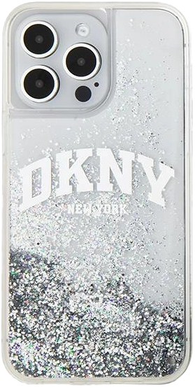Etui DKNY Liquid Glitter Big Logo do Apple iPhone 15 Pro Max White (3666339270926) - obraz 3