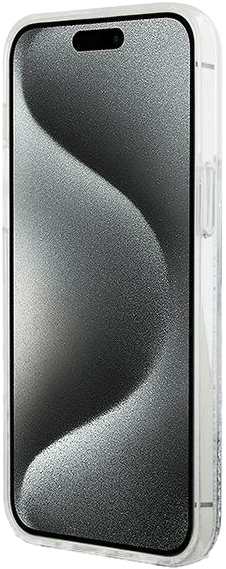 Etui DKNY Liquid Glitter Big Logo do Apple iPhone 15 Pro Max White (3666339270926) - obraz 5