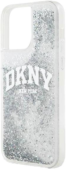 Etui DKNY Liquid Glitter Big Logo do Apple iPhone 15 Pro Max White (3666339270926) - obraz 6