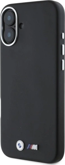 Панель BMW M Smooth Full Wrapped Metal MagSafe для Apple iPhone 16 Black (BMHMP16S23PMWK) - зображення 2