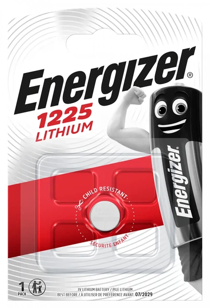 Батарейка Energizer CR1225 Lithium 3v - Фото 1 Батарейка Energizer CR1225 Lithium 3v - изображение 1