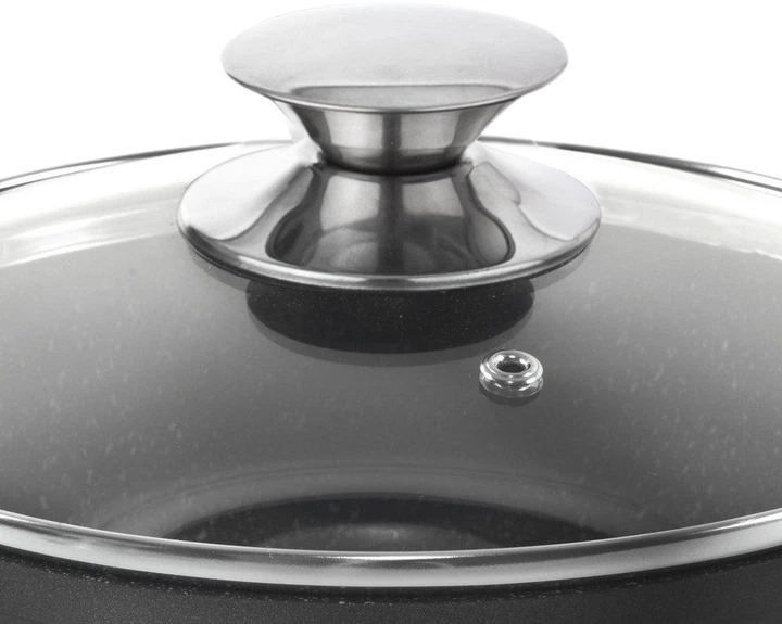 Каструля Orion Grande з кришкою чорна 2.3 л (8592381143107) - зображення 2