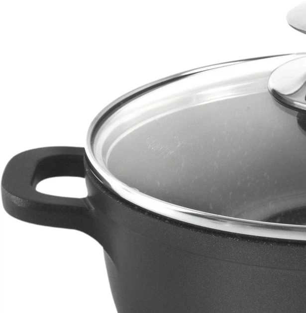 Каструля Orion Grande з кришкою чорна 2.3 л (8592381143107) - зображення 3