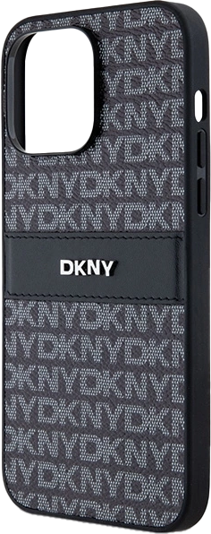 Панель DKNY Leather Mono Stripe & Metal Logo для Apple iPhone 15 Pro Max Black (3666339260422) - зображення 4
