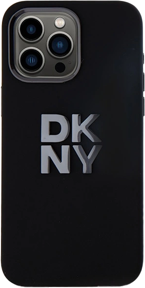 Панель DKNY Liquid Silicone Metal Logo для Apple iPhone 15 Pro Max Black (3666339265328) - зображення 3