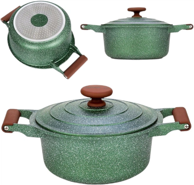 Garnek Nava Omega z pokrywką zielona 4.4 l (5205746160611) - obraz 8