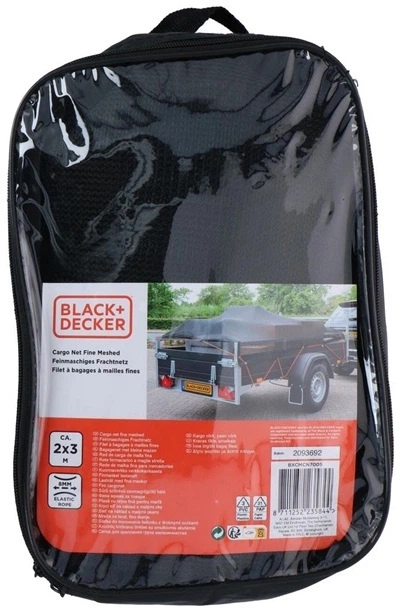 Сітка для причепа Black+Decker з дрібними вічками 8 мм 2 x 3 м (8711252235844) - зображення 1