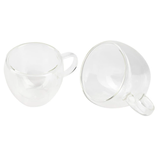 Набор стеклянных чашек Bergner Coffee & tea lovers 100мл 2 предмета (BG-20114-MM) - Фото 1 Набор стеклянных чашек Bergner Coffee & tea lovers 100мл 2 предмета (BG-20114-MM) - изображение 1