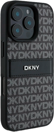 Панель DKNY Texture Pattern Tonal Stripe для Apple iPhone 16 Pro Max Black (3666339333331) - зображення 4