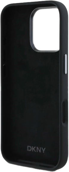 Панель DKNY Liquid Silicone Metal Logo для Apple iPhone 16 Pro Black (3666339334727) - зображення 7