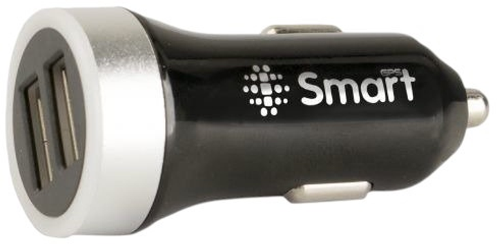 Ładowarka samochodowa SmartGPS Dual USB 2 x 2.4 A (5905279820524) - obraz 1