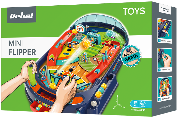 Настільна гра Rebel MINI FLIPPER (5901890103640) - зображення 1