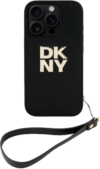 Панель DKNY Wrist Strap Stock Logo для Apple iPhone 16 Pro Max Black (3666339334574) - зображення 2