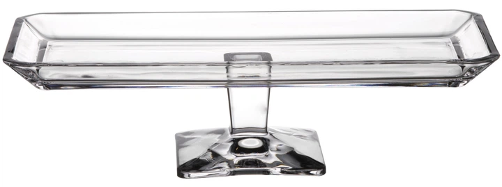 Patera Pasabahce Grace na nóżce Przezroczysta 30 x 14 x 8 cm (8693357345522) - obraz 1