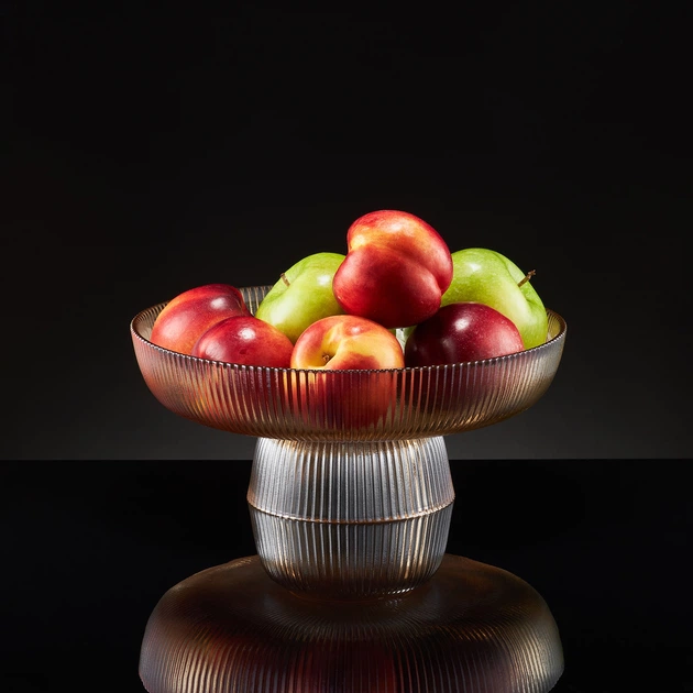 Сервірувальне блюдо Ambition Curly Янтарне 25 см (5904134676092) - зображення 2