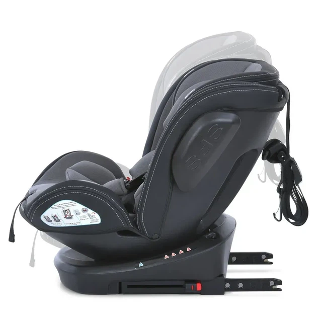 Автокрісло El Camino ME 1045 EVOLUTION 2 360⁰ Simply Gray (група 0+/1-2-3, isofix, поворот 360⁰, сірий) - зображення 7