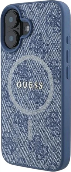 Etui Guess 4G Ring Classic Logo MagSafe do Apple iPhone 16 Blue (GUHMP16SG4GFRB) - obraz 3