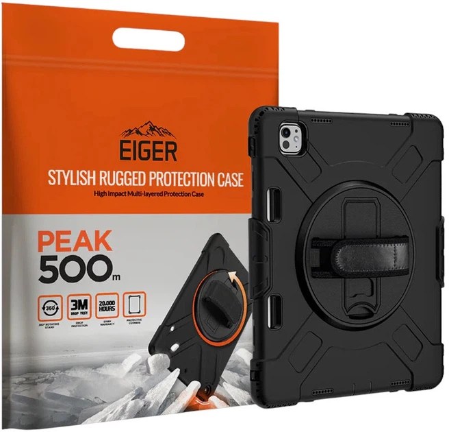 Etui Eiger Peak 500m Case do Apple iPad Pro 13" Black (5055821776776) - obraz 3