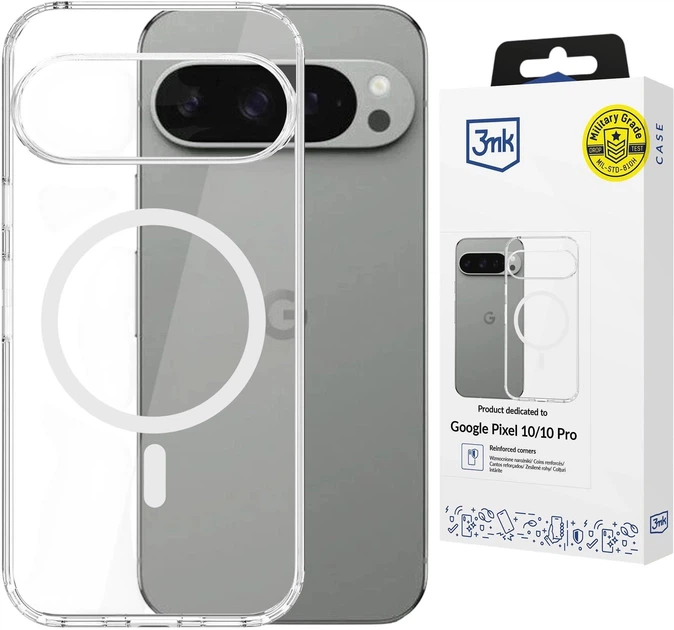 Панель 3MK Armor MagCase для Google Pixel 10/ 10 Pro Clear (5903108670289) - зображення 1