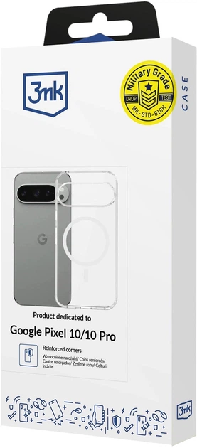 Панель 3MK Armor MagCase для Google Pixel 10/ 10 Pro Clear (5903108670289) - зображення 4
