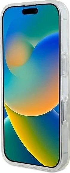 Панель Guess IML Glitter Circle MagSafe для Apple iPhone 16 Transparent (GUHMP16SHFGERET) - зображення 4