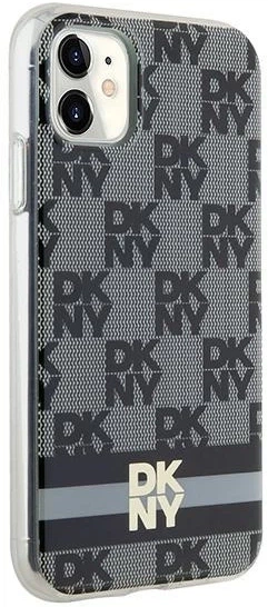 Панель DKNY IML Checkered Mono Pattern & Printed Stripes MagSafe для Apple iPhone 11 / Xr Black (3666339269258) - зображення 3