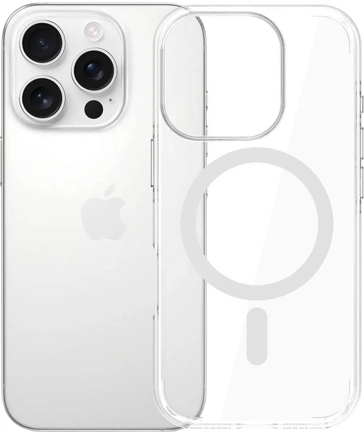 Etui plecki 3MK EverClear MagCase do Apple iPhone 16 Pro Clear (5903108657211) - obraz 1