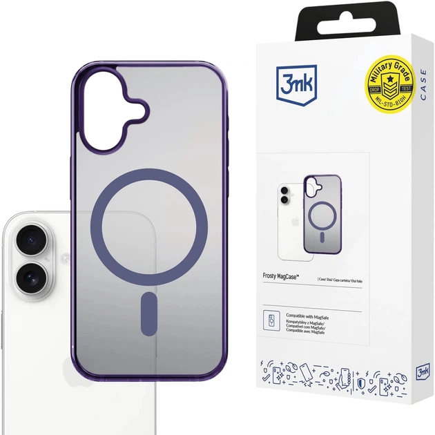 Etui plecki 3MK Frosty MagCase do Apple iPhone 17 Purple (5903108664455) - obraz 2