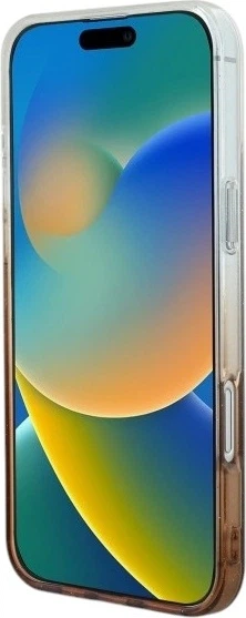 Панель Guess IML Glitter Gradient MagSafe для Apple iPhone 16 Brown (GUHMP16SHGRCELW) - зображення 5