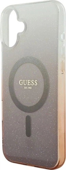 Панель Guess IML Glitter Gradient MagSafe для Apple iPhone 16 Brown (GUHMP16SHGRCELW) - зображення 6