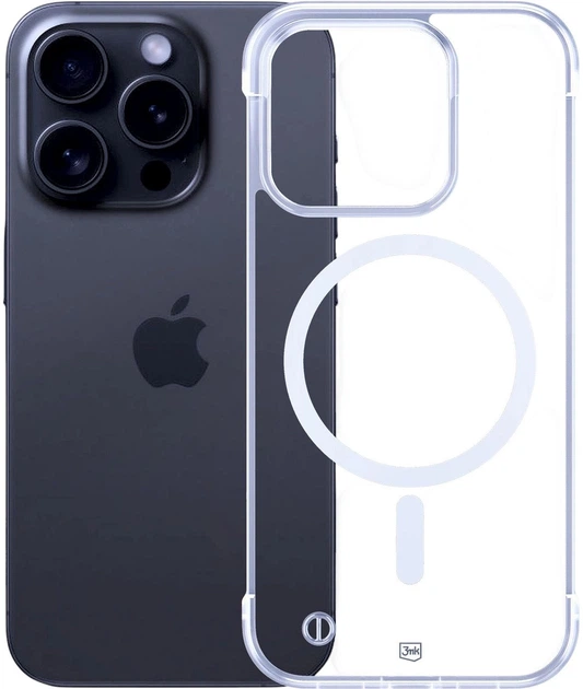 Etui plecki 3MK Just20g MagCase Clear do Apple iPhone 14 Pro Max Clear (5903108609654) - obraz 1