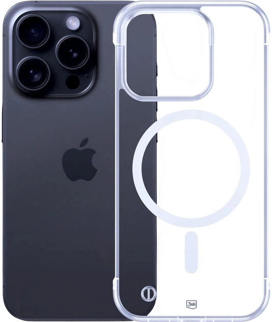 Etui plecki 3MK Just20g MagCase Clear do Apple iPhone 16 Pro Clear (5903108609739) - obraz 1