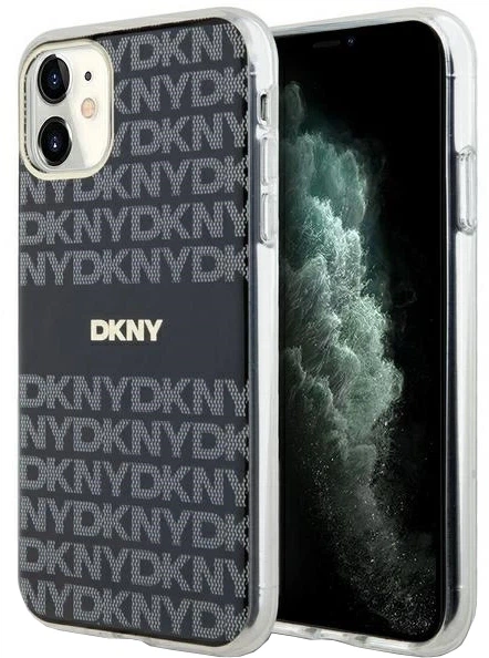 Панель DKNY IML Mono & Stripe MagSafe для Apple iPhone 11 / Xr Black (3666339267995) - зображення 1