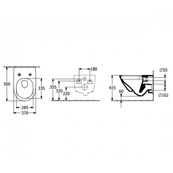 Унітаз консольний Villeroy&Boch Subway 3.0 TwistFlush SoftClosing 8M42S101 Combi Pack - изображение 4