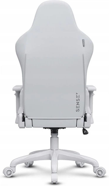 Комп'ютерне крісло для геймера Sense7 Spellcaster Fuku PU Gray/White - зображення 4