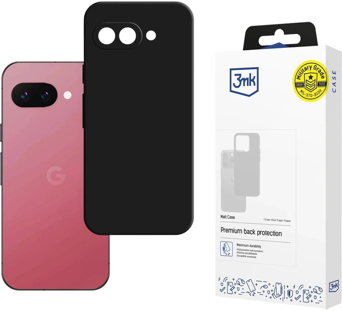 Панель 3MK Matt Case для Google Pixel 9A Black (5903108623155) - зображення 1
