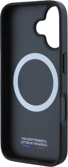 Etui plecki BMW M Meshed Tricolor Stripes MagSafe do Apple iPhone 16 Black (BMHMP16S23PUTRK) - obraz 7